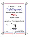 Triple Play Grand Slam cert