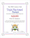 Triple Play Grand Slam cert