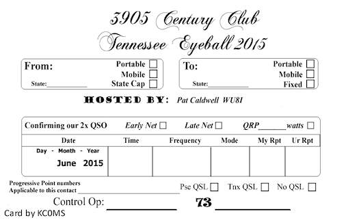 Eyeball 2015 QSL Card - back
